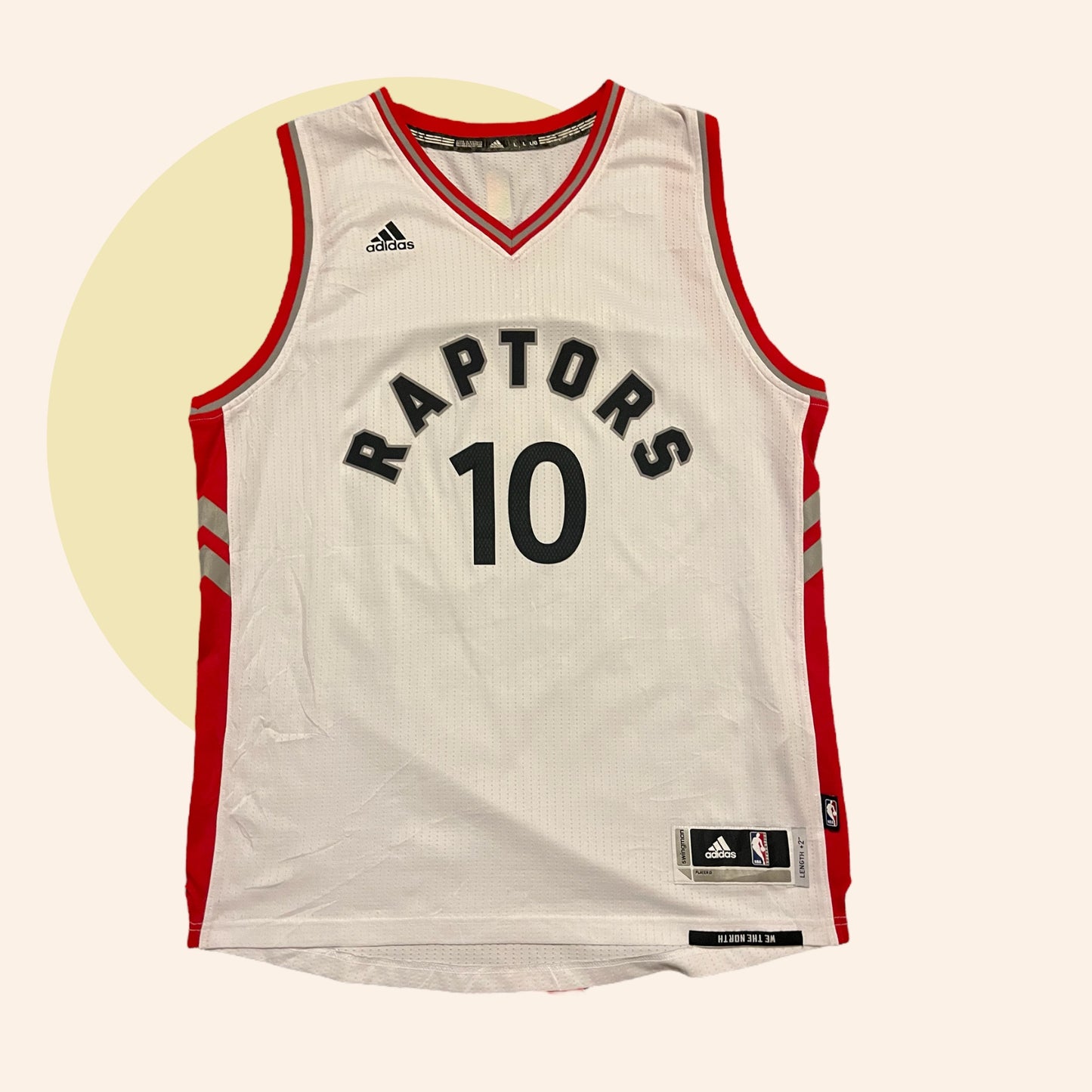 Vintage Addidas NBA Raptors Basketball Jersey (L)