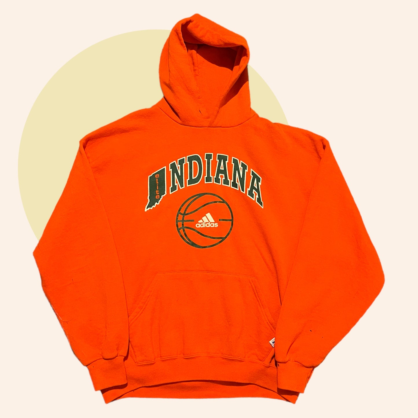 Vintage Adidas Indiana Basketball Hoodie (XL)