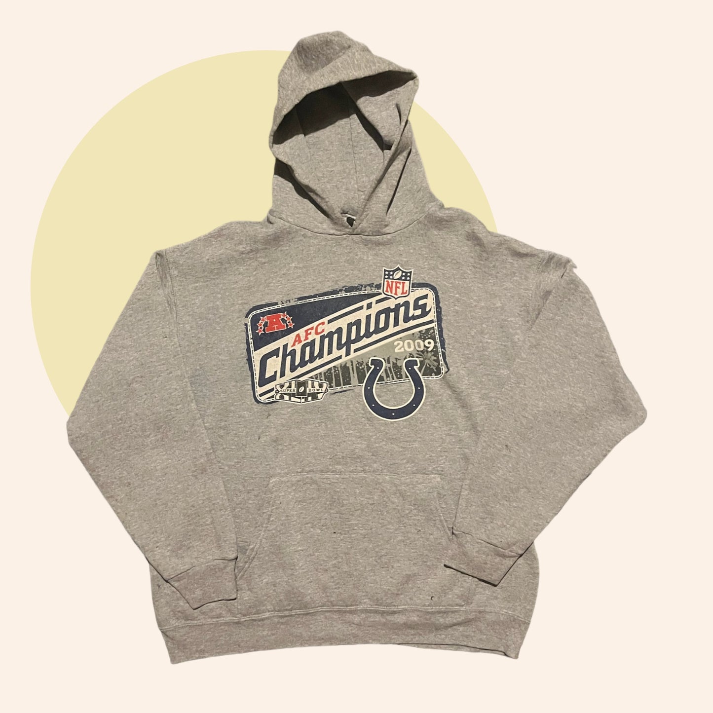 2009 NFL Colts AFC Champions Hoodie (M)